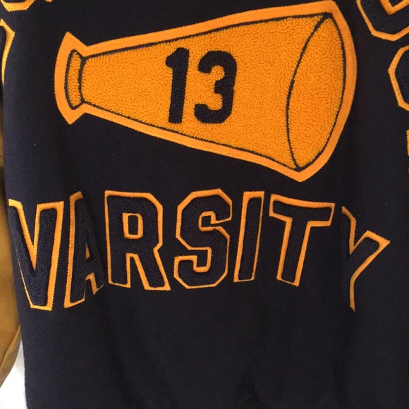 Varsity Cheering Leather/ Wool Jacket Small - Picture 9 of 11